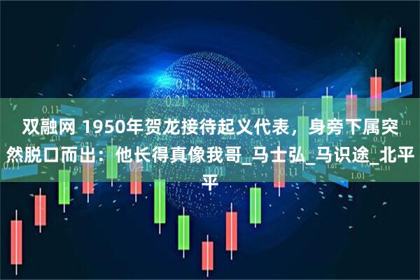 双融网 1950年贺龙接待起义代表,身旁下属突然脱口而出:他长得真像我哥_马士弘_马识途_北平